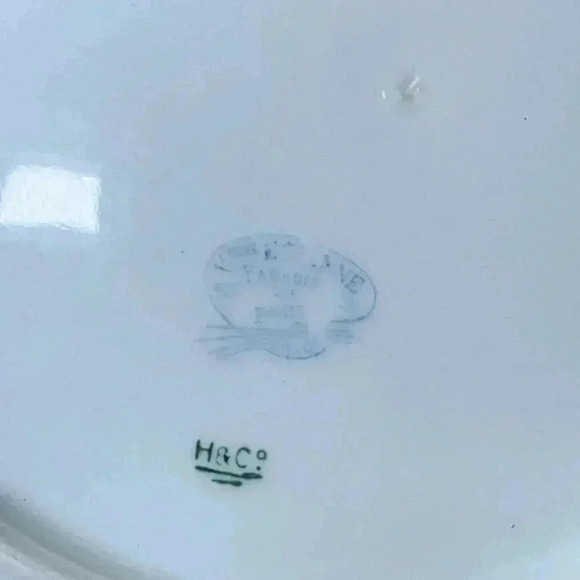 V. Etienne Antique Pink Floral Dinner Plates - Picture 9 of 10